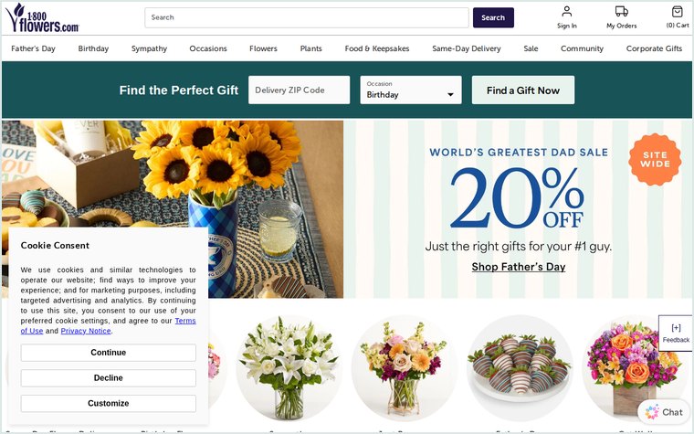 1-800 Flowers featured listing thumbnail